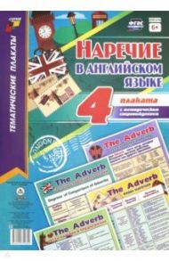 Комплект плакатов. "Наречие в английском языке". 4 плаката с методическим сопровождением. ФГОС