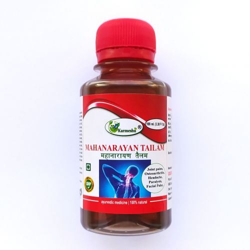 Масло Маханарайана Тайлам | Mahanarayan Thailam oil | 100 мл | Karmeshu