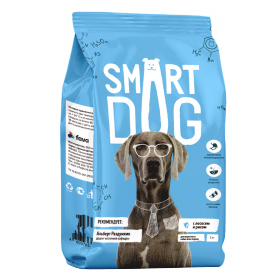 Smart Dog сухой корм для взрослых собак, с лососем и рисом, 18 кг