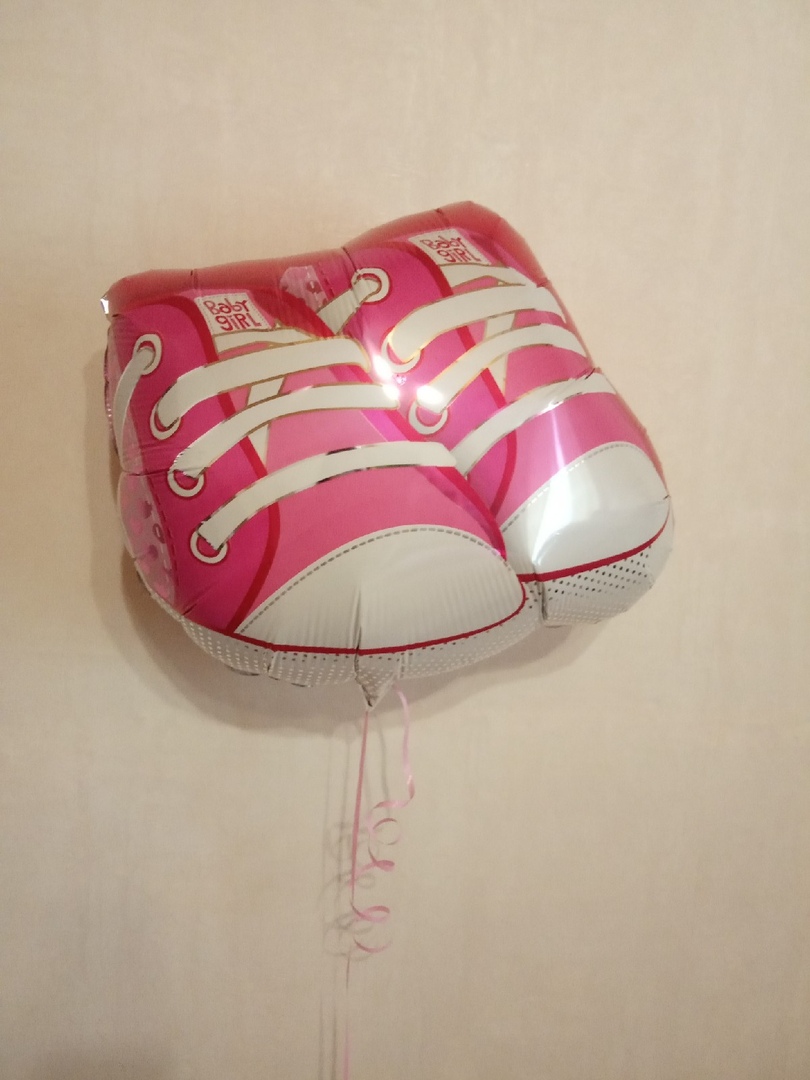 Ботиночки шар фольгированный с гелием