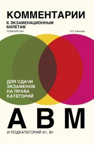 Алексеев А. Комментарии к экзаменационным билетам для сдачи экзаменов на права категорий А В и M подкатегорий A1 B1 редакция 2021 года