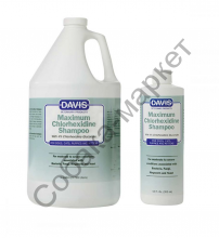 Шампунь лечебный с хлоргексидином Maximum Chlorhexidine Shampoo с 4% хлоргексидина глюконат Davis США