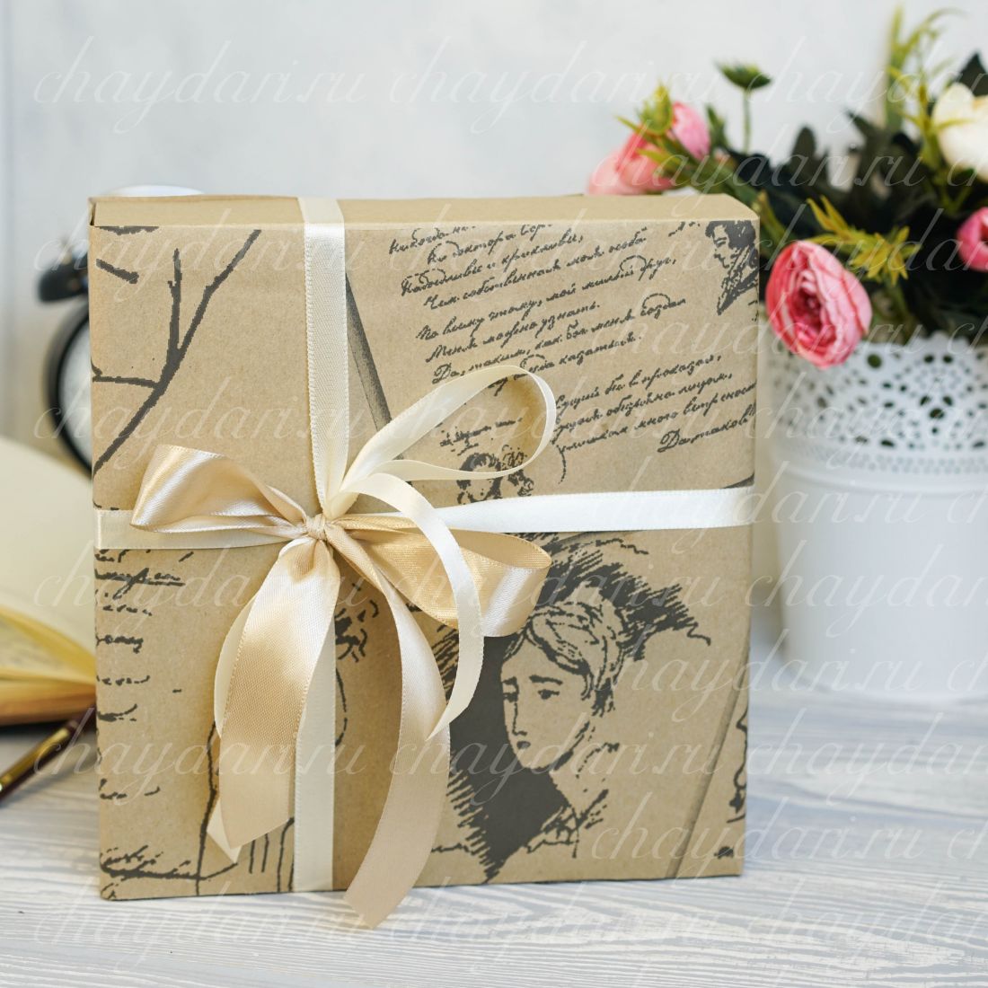 Коробка с чаем и сладостями "Письмо Татьяны"