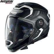 Шлем Nolan N70.2 Gt Spinnaker, Черно-белый матовый
