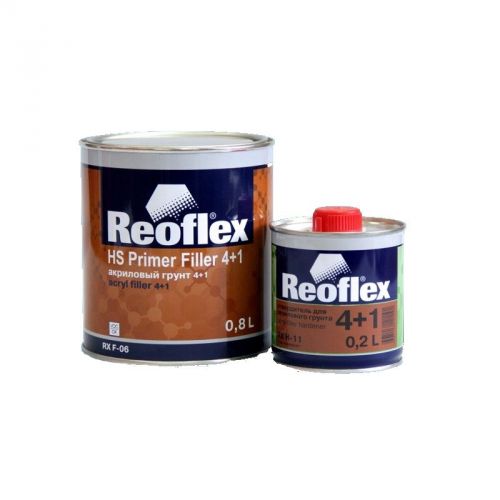 Грунт Reoflex 4+1 0,8+0,2л. серый комплект с отвердителем