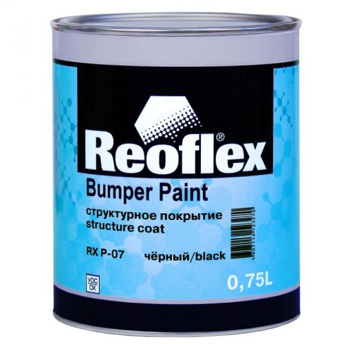 Эмаль Reoflex покрытие структурное черное 0,75 л