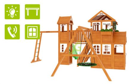 Детская площадка для дачи Клубный домик Макси Luxe