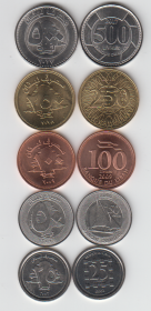 Ливан Набор 5 монет UNC