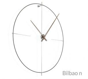Настенные часы Bilbao N черный-орех