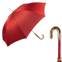 Зонт-трость Pasotti Rosso Oxford Inox Gold