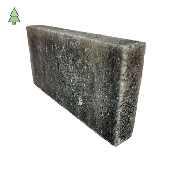 Плитка из гималайской соли серо-зелёная 25*200*100 мм шлифованная
