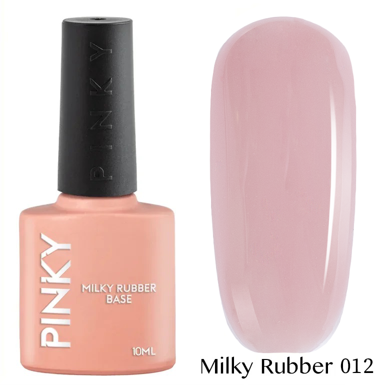 Каучуковая база PINKY Milky Rubber Base 012 10мл. (розово-бежевый насыщенный)