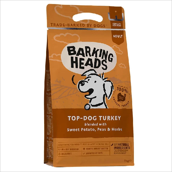 Сухой корм для собак Barking Heads Бесподобная индейка с бататом 2 кг