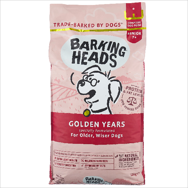 Сухой корм для пожилых собак Barking Heads Золотые годы с курицей 12 кг