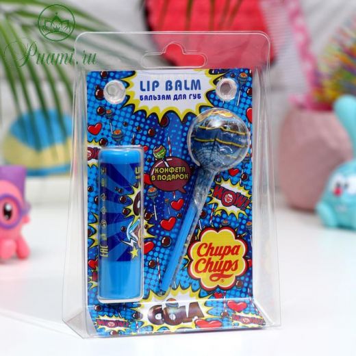 Набор Бальзам для губ Chupa chups Кола и Карамель 4,2 г