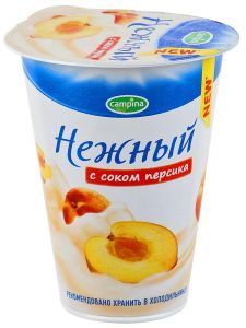 Продукт йогуртный НЕЖНЫЙ 320г 1,2% с соком персика