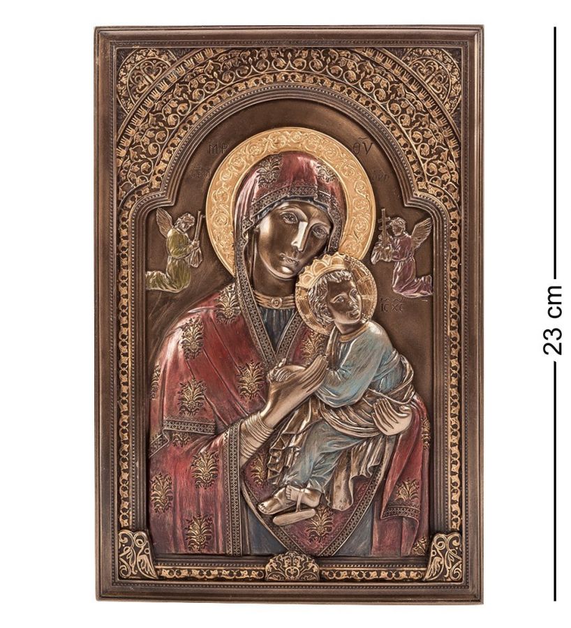 Икона «Матерь Божья с младенцем» 15x1 см, h=23 см (WS-475)