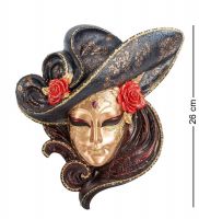 Венецианская маска «Розы» 25.5x6.5 см, h=26 см (WS-347)