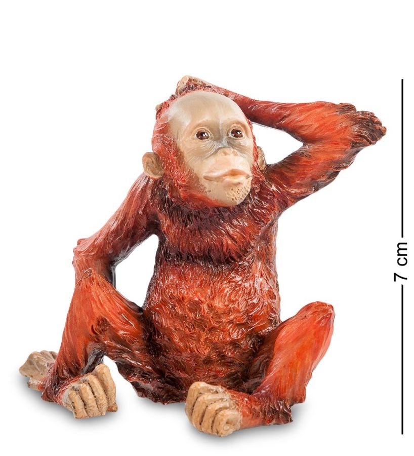 Статуэтка «Детеныш орангутанга» 9x6 см, h=7 см (WS-762)