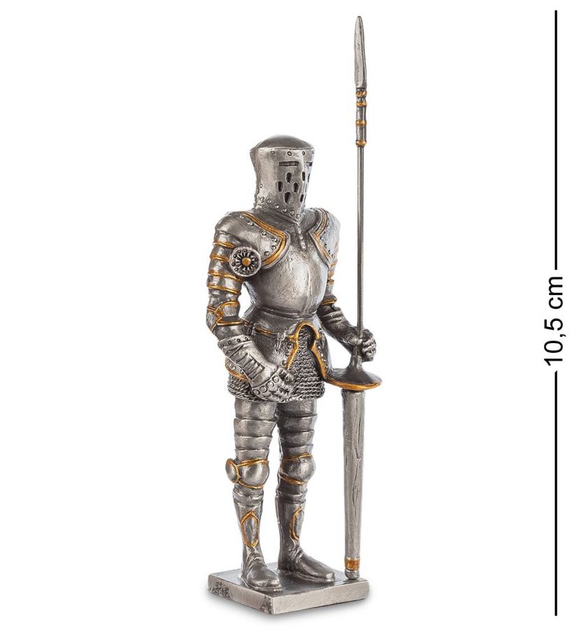 Статуэтка «Рыцарь с копьем» 3.5x2.5 см, h=10.5 см (WS-807)