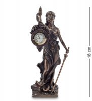 Статуэтка-часы «Фемида - богиня правосудия» 10x9 см, h=18 см (WS-696)