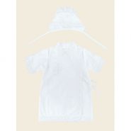 FE15001 Рубашечка, чепчик (для крещения), сатин, белый