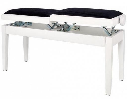 Банкетка GEWA Piano bench Deluxe Double White matt двойная