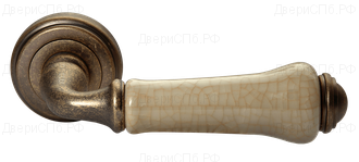 Дверные ручки Morelli "UMBERTO" MH-41-CLASSIC OMB/CH Цвет - Старая античная бронза/шампань