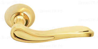 Дверные ручки Morelli "LONDON EYE " MH-26 SG/GP Цвет - Матовое золото/золото