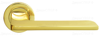 Дверные ручки Morelli Luxury NC-8 OTL (ROCK/СКАЛА) Цвет - Золото