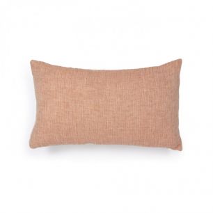 ANELEY Casilda linen and cotton cushion cover in pink 30 x 5