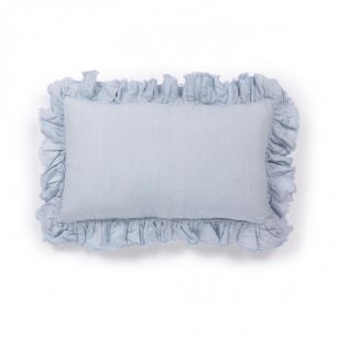 NACHA Nacha cotton and linen cushion cover in blue 30 x 50 c