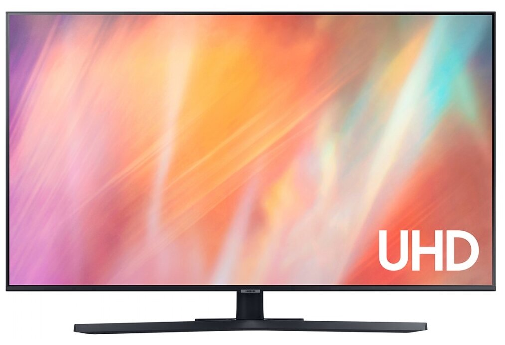 Телевизор Samsung UE55AU7570 HDR, LED (2021), titan gray