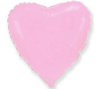 Шар фольга без рисунка Сердце 18" розовое пастель (FM)