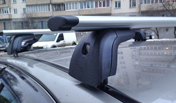 Багажник на крышу Opel Meriva B 2010-..., Amos Beta, крыловидные дуги