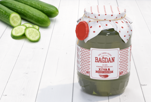 Bağdan Konservləşdirilmiş Xiyar 1500 gr.