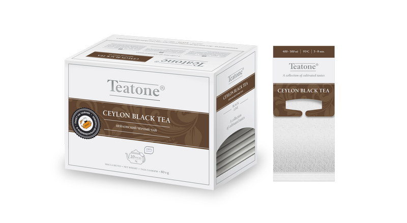 TEATONE Ceylon black tea, упаковка 150 шт.