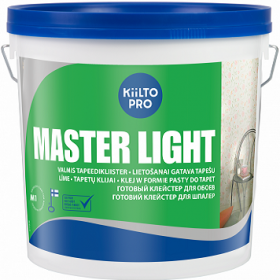 Клей для Обоев 15л Kiilto Master Light для Приклеивания Бумажных Обоев и Виниловых на Бумажной Основе