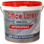 Краска Интерьерная КБС Office Latex 7 БС-900 2.7л Латексная, Белая, Суконно-Матовая