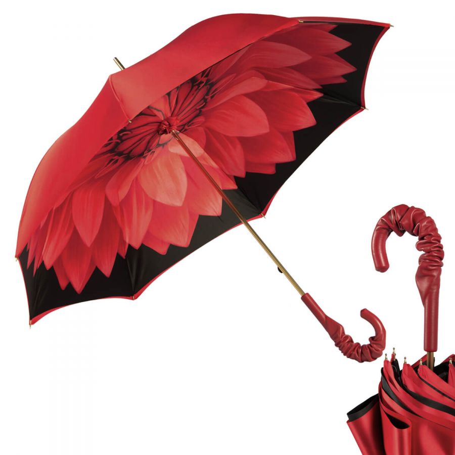 Зонт-трость Pasotti Becolore Rossa Georgin Pelle