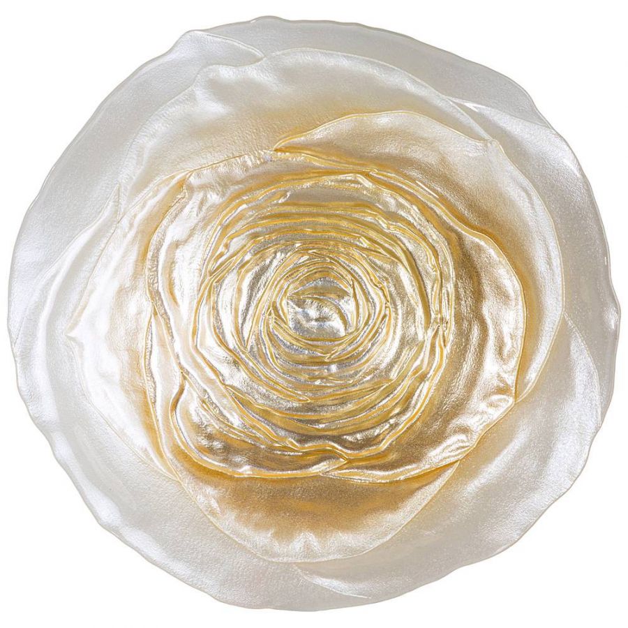 Блюдо "Antique rose" white 30 см