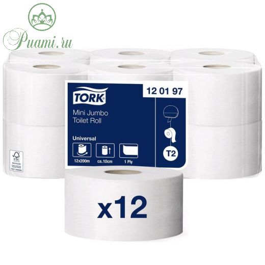 Туалетная бумага для диспенсера Tork в мини рулонах (T2)