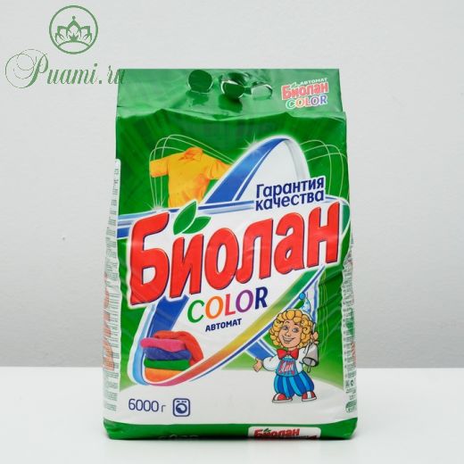 Порошок стиральный "Биолан" Автомат Color, 6000 г