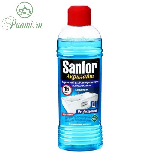 Чистящее средство Sanfor "Акрилайт", гель, для ванной комнаты, 920 мл