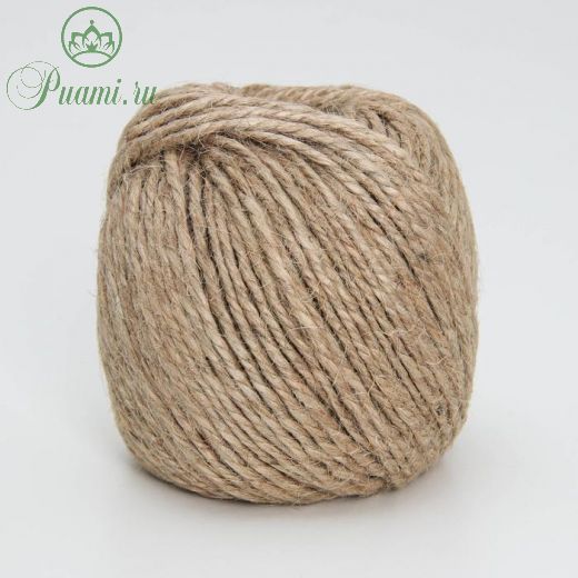 Шпагат джутовый 3-х ниточный Доляна, 50 м (1,68 КТекс)