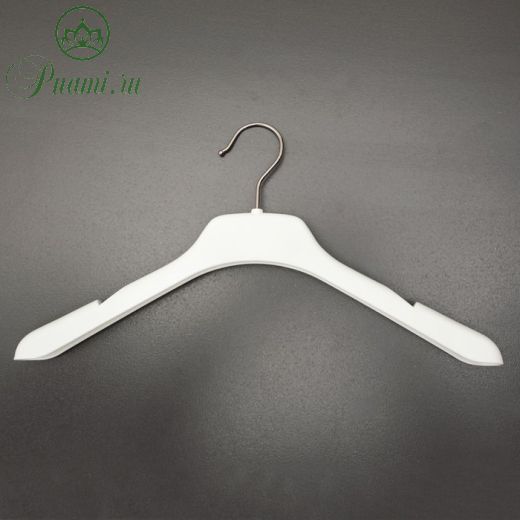 Вешалка-плечики для одежды, размер 40-42, глянец, цвет белый