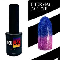 Гель-лак кошачий глаз термо Thermal cat eye 001 YouLAC 10 мл
