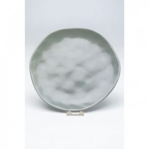 Тарелка Organic, коллекция "Органика" 20*2*20, Керамика, Зеленый