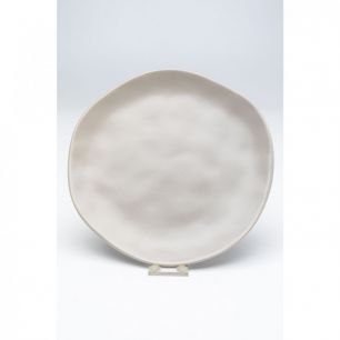 Тарелка Organic, коллекция "Органика" 20*2*20, Керамика, Серый
