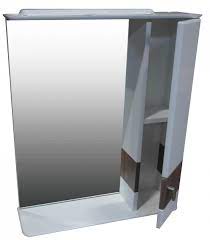 Шкаф зеркальный со светом №3 60 Ф4 серый